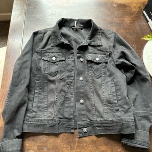 Free People Rumours Denim Jacket - Size Small Grey